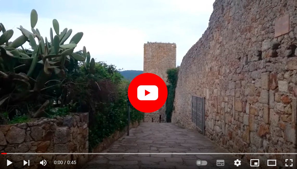 castillo de Pals en la Costa Brava - Girona